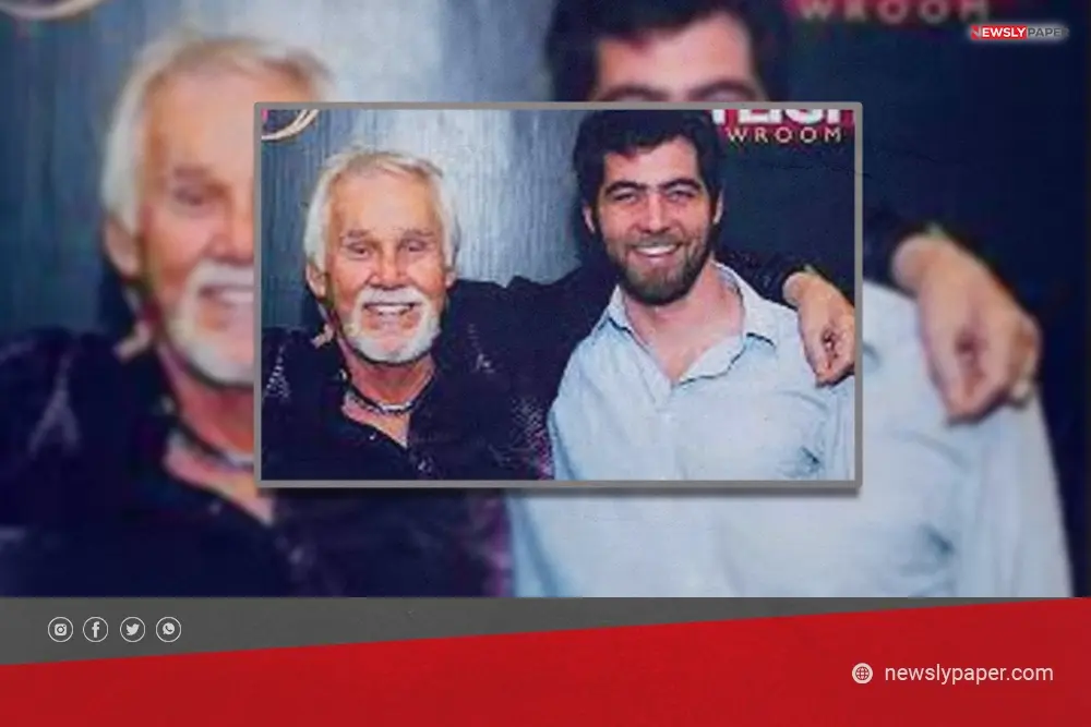 Christopher Cody Rogers with his father Kenny Rogers