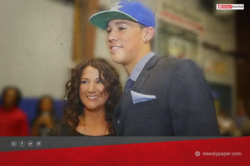Devin Booker with his mom Veronica Gutierrez