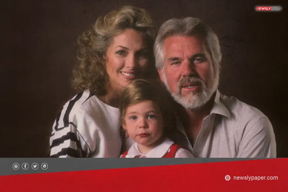 Young Christopher Cody Rogers with his parents Kenny Rogers and Marianne Gordon